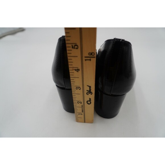 Jones New York Black Korsa Block Heel Pumps Chain Accent Round Toe Office Size 7 - Picture 10 of 10